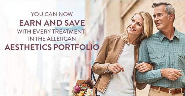 earn points to save on botox and facial filler treatments